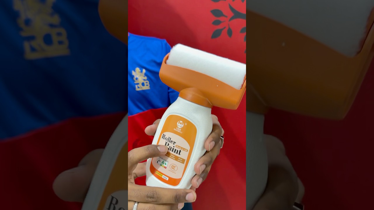 No Painter Needed! DIY Wall Repair Roller Test 🔥 #trending