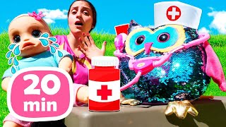 Prendiamoci cura della bambola Alive! Video per bambini piccoli con i giochi del dottore 👩‍⚕️🤒 screenshot 3