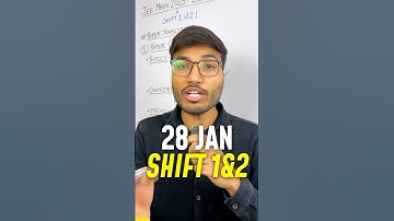 ❌JEE Main 28 Jan SHIFT 1&2 Paper Analysis!🤯 #jee #motivation