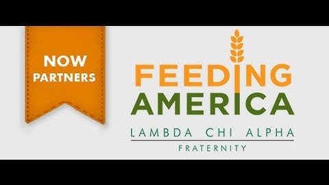 Lambda Chi Alpha Announces Partnership with Feeding America