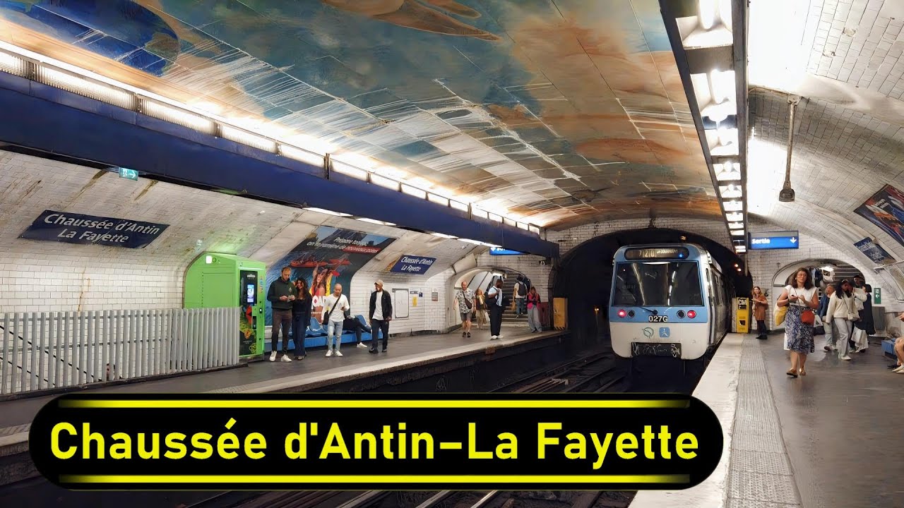 Metro Station Chaussée d'Antin–La Fayette - Paris 🇫🇷 - Walkthrough 🚶