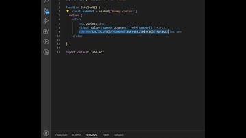 HighLight Text in React Js || How to use .select() in React