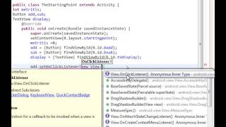 How to Android mobile application TUTORIAL 9 onClickListener Greek screenshot 2