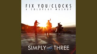 Video thumbnail of "Simply Three - Fix You / Clocks"