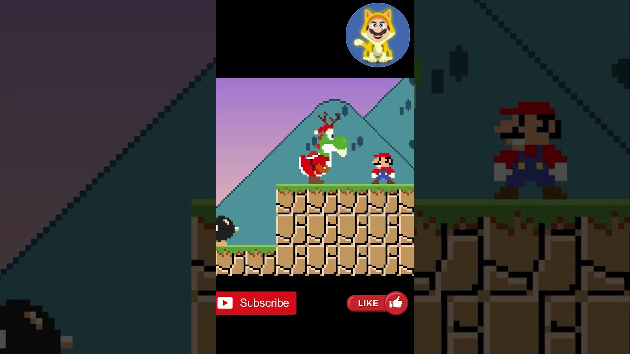 Йоши в образе Санта-Клауса в SMB