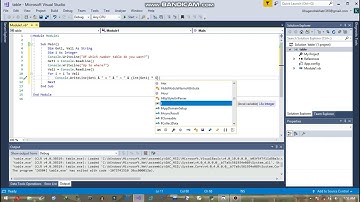 How to make a program to make table of any number in  Vb net(visual basic)