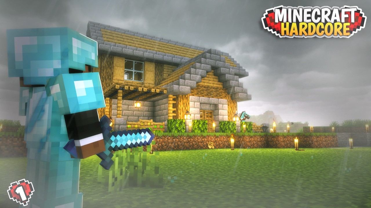 The Perfect Start In Hardcore Minecraft! - YouTube