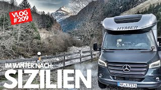 #209  Sizilien im Winter  Anreise bis Genua  Winterurlaub mit dem Wohnmobil