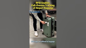RFID Enables Full-Process Tracking of Airport Baggage #rfid #rfidsolution#tech