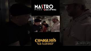 Dave Portnoy gives Coniglio&#39;s a high score (Mastro Pizza Oven) #shorts #pizza #barstool