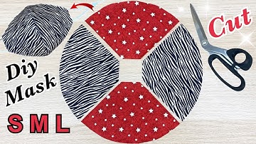 New Style Simple Mask! Diy Breathable Face Mask 2 In 1 All Size S M L Easy Pattern Sewing Tutorial