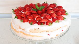 Pavlova torta sa filom od žumanaca/savršeno kremasta i osvežavajuća