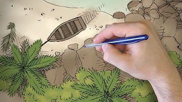 How To Draw a Palm Tree (DM