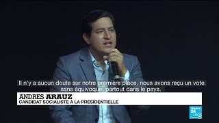 Présidentielle en Équateur : Andrés Arauz parie sur l'unité nationale pour le second tour