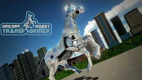 Robot Unicorn Muscle Car Robot Transforming Game