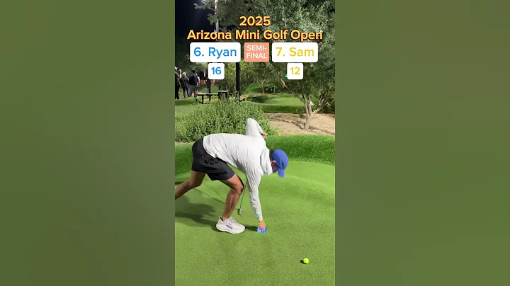 6. Ryan vs 7. Sam Semi-Final (Holes 7-8) #golf #minigolf #viral #sports #puttputt #tournament