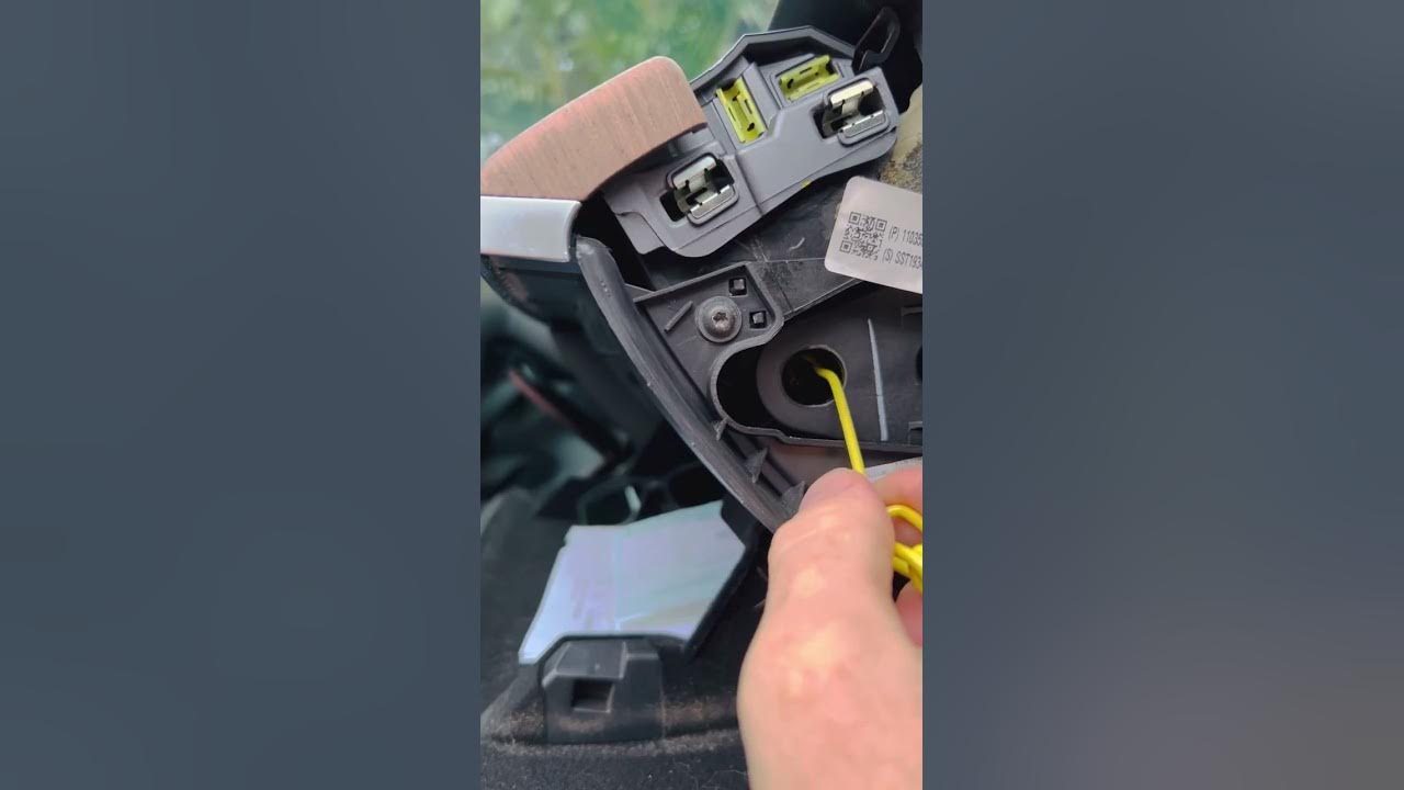 How to manually open a Tesla Model 3 glove box, simple 30 second work