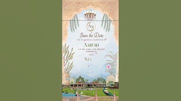 Save the date and wedding invitations