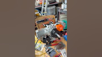 EPHIL XG-Series 40cc-T Pro Glow Gasoline Engine w/ E-Starter First Run #tumrotor