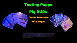 Testing My Peppa Pig Dvds On The Panasonic Dvd Player Francines Clean Music Uk