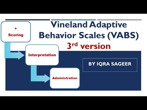 Video: Ano ang ginagamit ng Vineland Adaptive Behavior Scale?