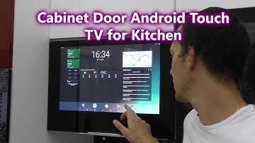 Touch Screen Android TV. Wi-Fi TV. TV with Camera. Cabinet Door TV for Kitchen AVEL AVS220KT