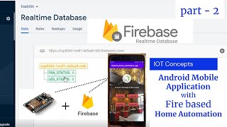 Home Automation using Google Firebase | Android App with Google Firebase | ESP8266 Nodemcu