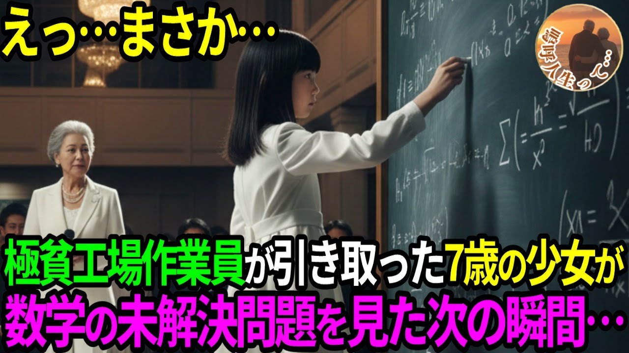 【感動する話】極貧工場作業員が引き取った7歳の孤児IQ測定で“大人たち”が言葉を失った…　