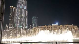 The famous Dancing fountain in Dubai mall #dubaimall