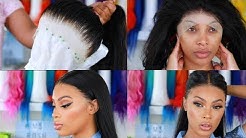 HOW TO CUSTOMIZE  AND PLUCK  LACE FRONTAL WIG