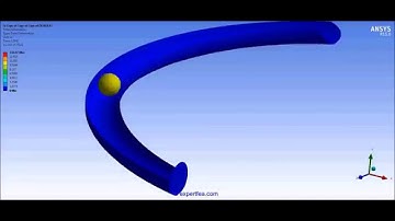 ANSYS WB Explicit Dynamics FEA - Drop Test simulaiton of a ball on an elastic water slide