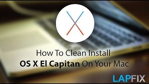 How To Install Mac OS El Capitan After Formatting Your Hard Drive - Factory Reset / Fresh Reinstall