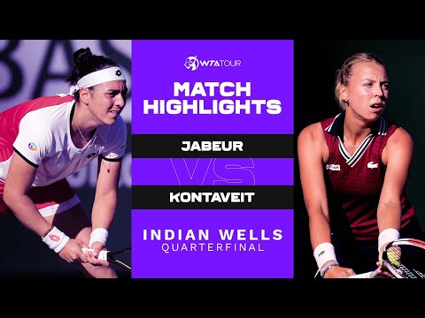 Ons Jabeur vs. Anett Kontaveit | 2021 Indian Wells Quarterfinal | WTA Match Highlights