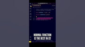 😝😝 Normal Function is MUCH BETTER than Arrow Function in JavaScript #shorts #javascript #coding #js