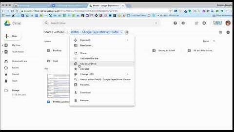 Add a shared folder to your own Google Drive