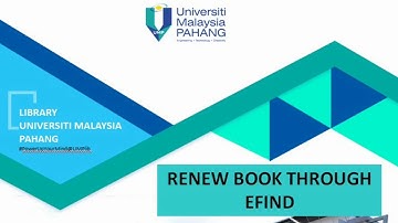 UMPLib - Renew book efind