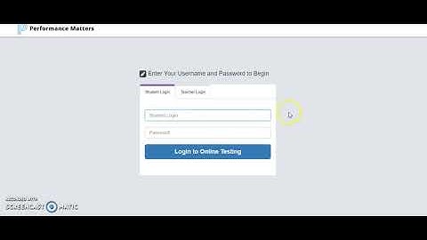 Student Access to Performance Matters