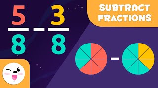 Learn to Subtract Fractions With the Same Denominator - Math for Kids screenshot 5