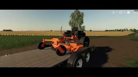 Farming Simulator 19 Mowing with Scag Zero Turn