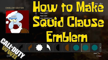 How to Make Squidward (Santa Clause) Emblem: Call of Duty WW2 Emblems
