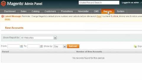 Tutorial: How to view reports in Magento Commerce | LayerOnline Web Hosting