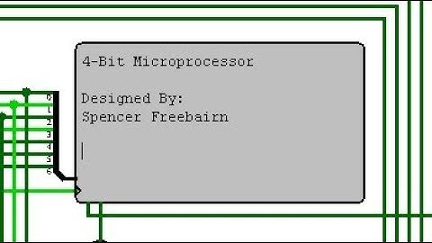 4-bit Microprocessor Demo