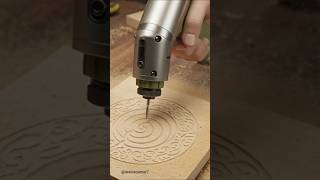 Satisfying Wood Engraving Process | Precision Wood Burn Design #shorts