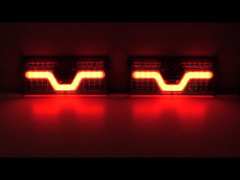 Светодиодные LED стопы задние фонари на тягач прицеп камаз краз грузовик фары