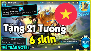 (LOL Mobile) Trải nghiệm Tốc Chiến VN event miễn phí 21 tướng và 6 skin | StarBoyVN