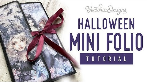 Mini Folio Tutorial | Scary Fairies Crafting Printables Kit | Halloween Crafts