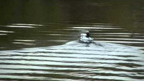 1/72 scratch built habor tug smoke generator test