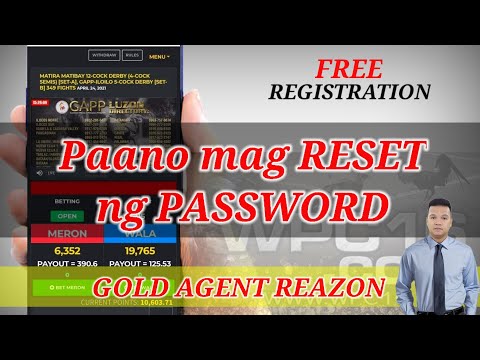 Paano mag reset ng password sa online sabong Pitmasters.live