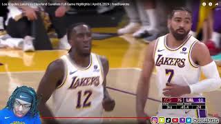 WARRIORS FAN REACTS TO Los Angeles Lakers vs Cleveland Cavaliers Full Game Highlights |April 6, 2024