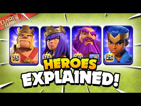 All 4 Heroes Explained in Clash of Clans!